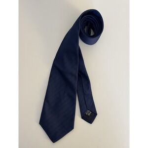 Benson & Clegg London Men's Navy Blue Hand Made Silk Tie